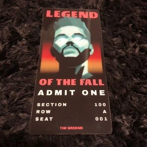 The Weeknd plastic VIP ticket